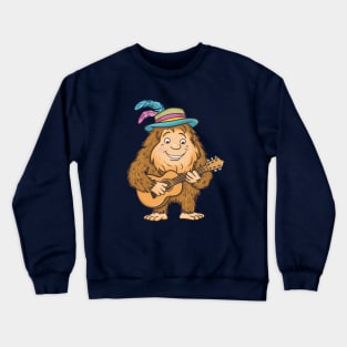 friendly musician bigfoot Crewneck Sweatshirt